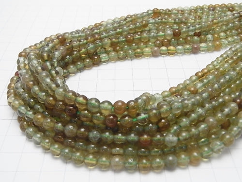 [Video] Green Apatite AAA - Round 6 mm half or 1 strand beads (aprx.15 inch / 38 cm)