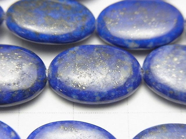 [Video]Lapislazuli AA+ Oval 18x13x4mm half or 1strand beads (aprx.15inch/36cm)