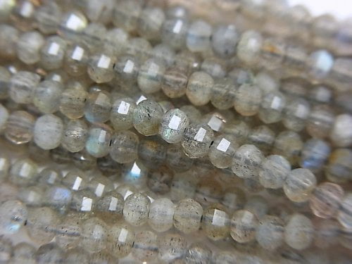 Labradorite, Roundel Gemstone Beads