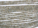 High Quality!  Labradorite AA++ Mirror Faceted Button Rondelle  half or 1strand beads (aprx.15inch/38cm)