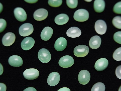 Cabochon, Chrysoprase Gemstone Beads