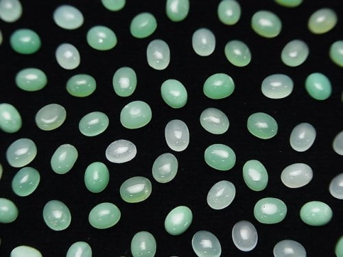 20pcs $7.79! Chrysoprase AA++ Oval Cabochon 4x3mm 20pcs