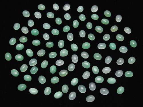 20pcs $7.79! Chrysoprase AA++ Oval Cabochon 4x3mm 20pcs