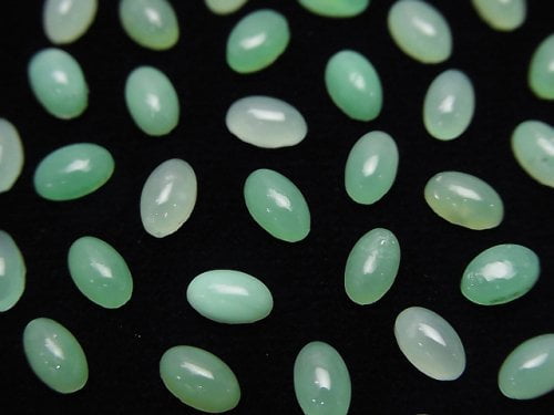 Cabochon, Chrysoprase Gemstone Beads