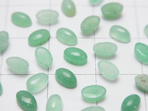 10pcs $5.79! Chrysoprase AA++ Oval Cabochon 5x3mm 10pcs