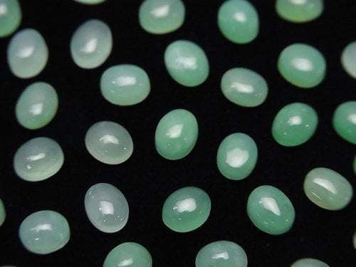 Cabochon, Chrysoprase Gemstone Beads