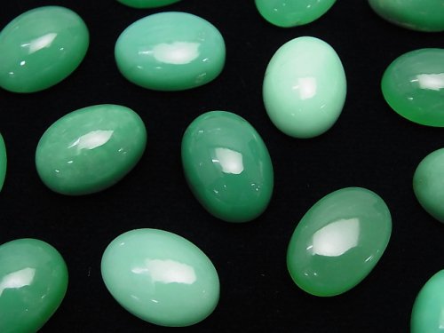 Cabochon, Chrysoprase Gemstone Beads