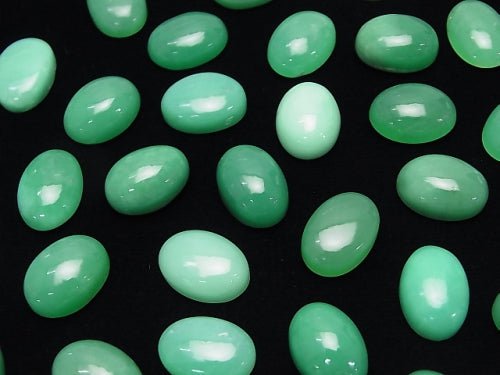 3pcs $34.99! Chrysoprase AA++ Oval Cabochon 14x10mm 3pcs