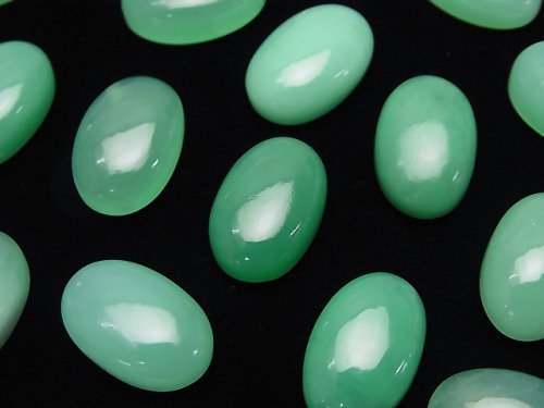 Cabochon, Chrysoprase Gemstone Beads