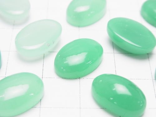 3pcs $36.99! Chrysoprase AA++ Oval Cabochon 15x10mm 3pcs