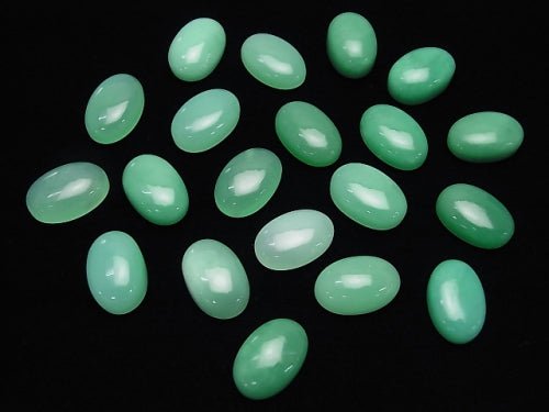 3pcs $36.99! Chrysoprase AA++ Oval Cabochon 15x10mm 3pcs