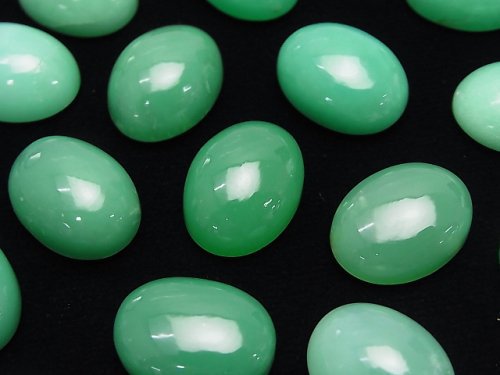 Cabochon, Chrysoprase Gemstone Beads