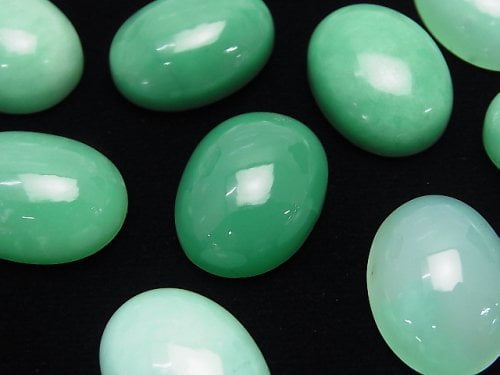 Cabochon, Chrysoprase Gemstone Beads