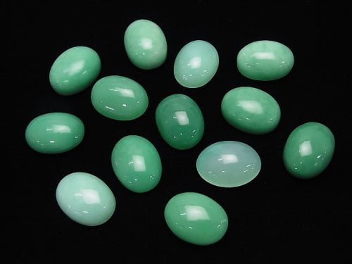 2pcs $64.99! Chrysoprase AA++ Oval Cabochon 18x15mm 2pcs