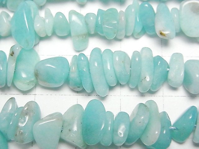 [Video] Peru Amazonite AA+ Chips (Small Nugget ) 1strand beads (aprx.15inch/38cm)