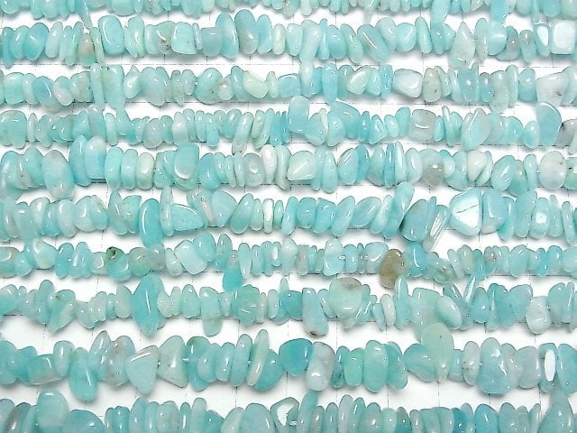 [Video] Peru Amazonite AA+ Chips (Small Nugget ) 1strand beads (aprx.15inch/38cm)