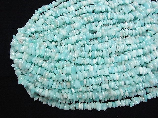 [Video] Peru Amazonite AA+ Chips (Small Nugget ) 1strand beads (aprx.15inch/38cm)