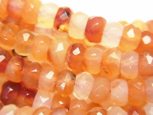 Carnelian, Roundel Gemstone Beads
