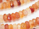 Carnelian, Roundel Gemstone Beads