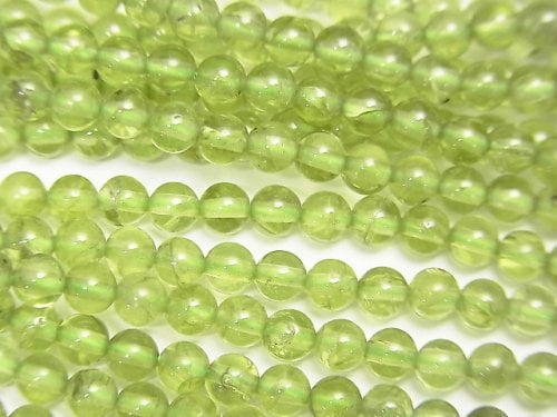 Peridot, Round Gemstone Beads