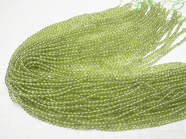 [Video]1strand $6.79! Peridot AA Round 3mm 1strand beads (aprx.15inch/37cm)