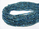 [Video] High Quality! 1strand $9.79! Blue Apatite AA 32Faceted Round 4mm 1strand beads (aprx.15inch / 37cm)