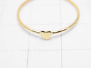14KGF Ring with Heart 1pc