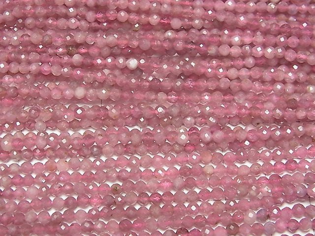 Haute qualité ! 2pcs 11,79 $ ! Tourmaline rose AA+ facettée ronde 3mm 1 brin (environ 15 pouces/37cm)