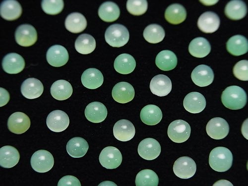 Cabochon, Chrysoprase Gemstone Beads