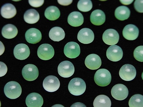 Cabochon, Chrysoprase Gemstone Beads