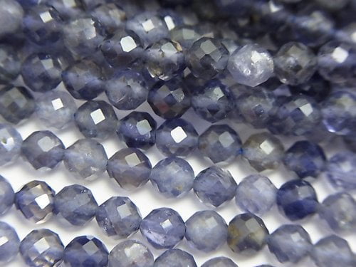 Faceted Round, Iolite Gemstone Beads