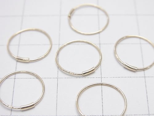 [18K Yellow Gold] Hoop earrings 10mm 1 pair