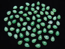 7pcs $11.79! Chrysoprase AAA- Pear shape Cabochon 7x5mm 7pcs