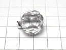[Video] Crystal AAA+ "Buckyball" Faceted Round 18mm Pendant Silver925 1pc