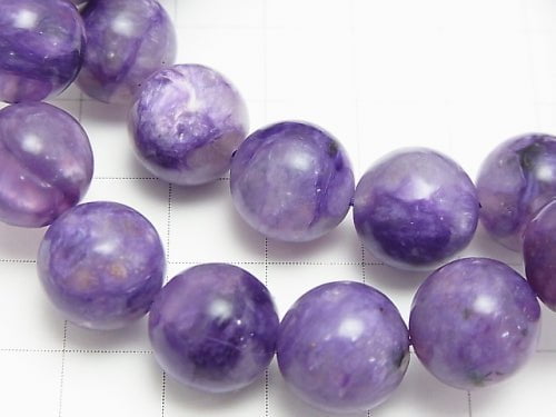 [Video] Angel Silica (Charoite with Silica) AA+ Round 12mm 1strand (Bracelet)