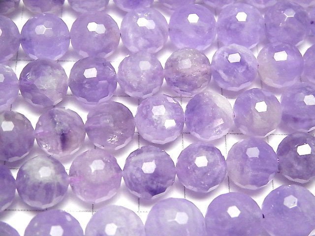 Lavender Amethyst AAA- 128Faceted Round 12mm 1 / 4-1strand beads (aprx.15inch / 36cm)