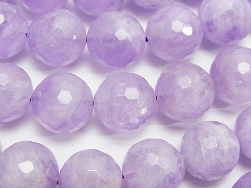 Lavender Amethyst AA ++ 128 Faceted Round 14 mm half or 1 strand (aprx.15 inch / 36 cm)