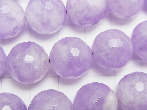 Lavender Amethyst AA ++ 128 Faceted Round 14 mm half or 1 strand (aprx.15 inch / 36 cm)