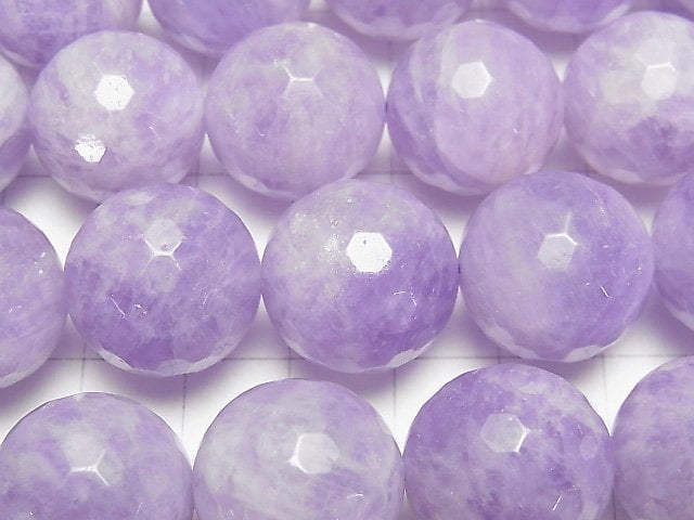 [Video] Lavender Amethyst AA ++ 128Faceted Round 18mm 1/4 or 1strand beads (aprx.14inch / 35cm)