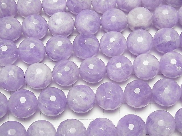 [Video] Lavender Amethyst AA ++ 128Faceted Round 18mm 1/4 or 1strand beads (aprx.14inch / 35cm)