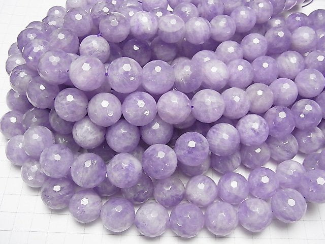 [Video] Lavender Amethyst AA ++ 128Faceted Round 18mm 1/4 or 1strand beads (aprx.14inch / 35cm)