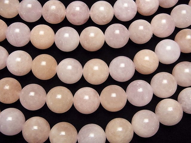 [Video] Morganite AA++ Round 16mm 1/4 or 1strand beads (aprx.15inch/36cm)
