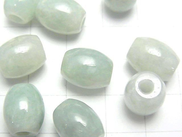 Jade Jadeite de Birmanie AAA - Riz 12x10x10mm [Trou de 3mm] 4pcs