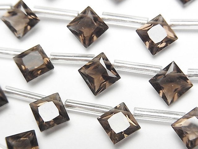 Diamond, Smoky Quartz Gemstone Beads