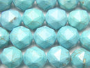 High Quality! Magnesite Turquoise Star Faceted Round 10mm 1strand beads (aprx.15inch/36cm)