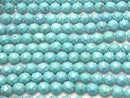 High Quality! Magnesite Turquoise Star Faceted Round 10mm 1strand beads (aprx.15inch/36cm)