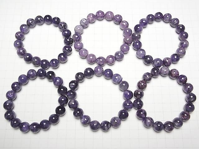 [Video] Charoite AA++ Round 12mm Bracelet