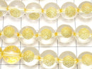 [Video] Gold! Flower of Life Carved! Crystal AAA Round 8mm,10mm,12mm half or 1strand beads (aprx.15inch/36cm)