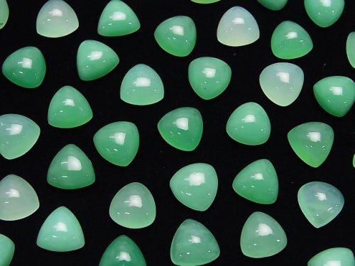 4pcs $15.99! Chrysoprase AA++ Triangle Cabochon 8x8mm 4pcs