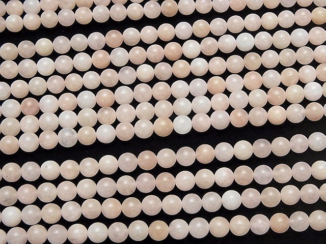 [Video]1strand $15.99! Morganite AA Round 6mm 1strand beads (aprx.15inch/38cm)